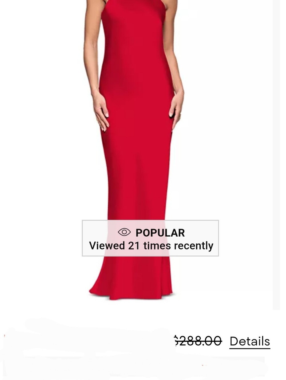 Aqua Elegant Red Evening Gown Size 8